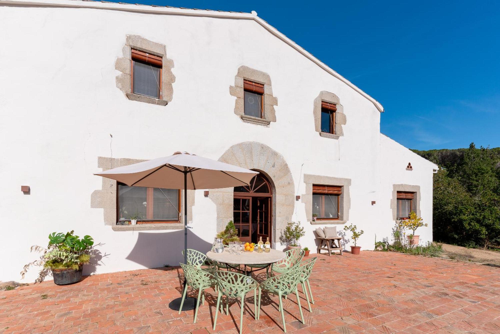 La Terraza - Grosszuegiges Appartment In Katalanischer Masia Sant Iscle De Vallalta Екстериор снимка